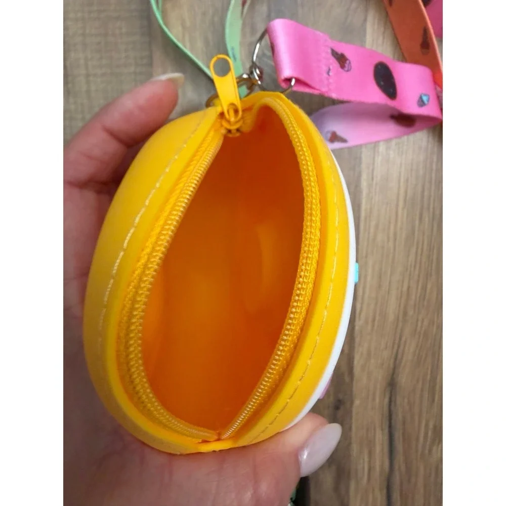 Donut Shaped Silicone Crossbody Bag‎ Kids Mini Purse Adjustable Strap
